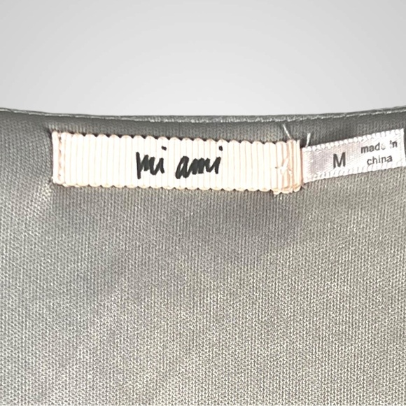 Fransesca’s Mi Ami Dress Size Medium Pink & Gray Floral Fit & Flare Coquette - Picture 6 of 8